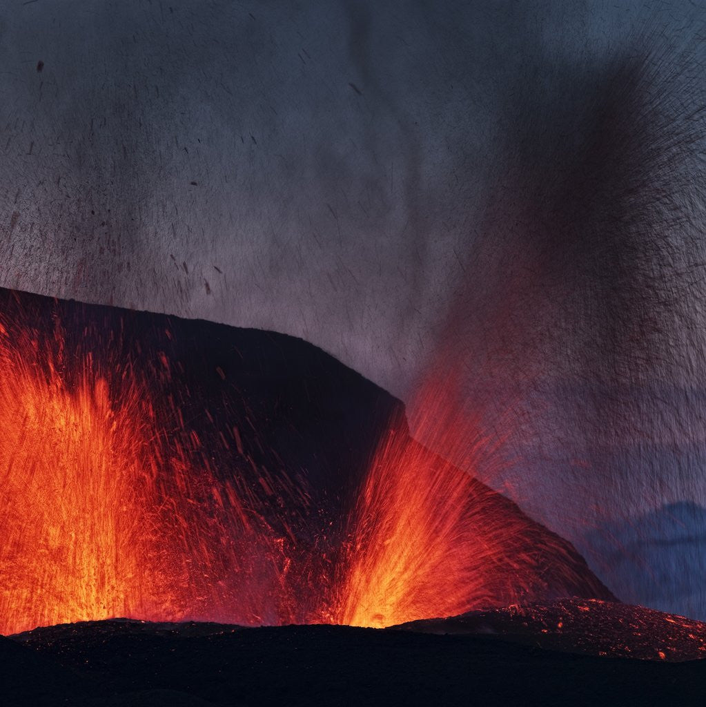 Detail of Lava erupting from Eyjafjallajokull by Anonymous