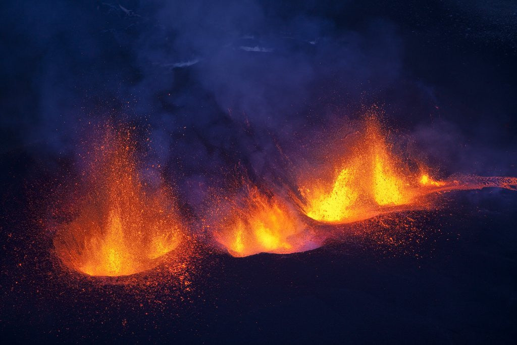 Detail of Lava erupting from Eyjafjallajokull by Anonymous