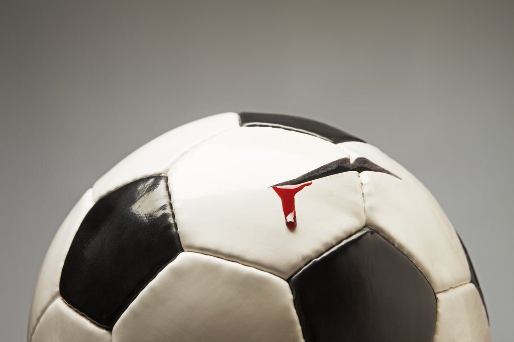 Detail of Soccer ball by Corbis