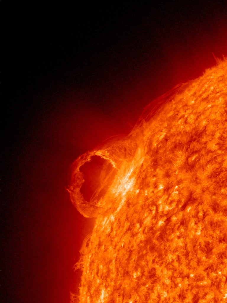 Detail of Solar flare on the Sun by Anonymous