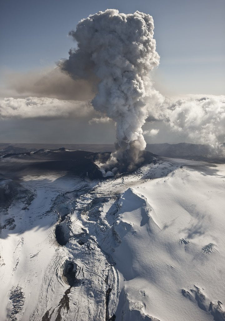Detail of Eyjafjalljokull Volcanic Eruption by Anonymous