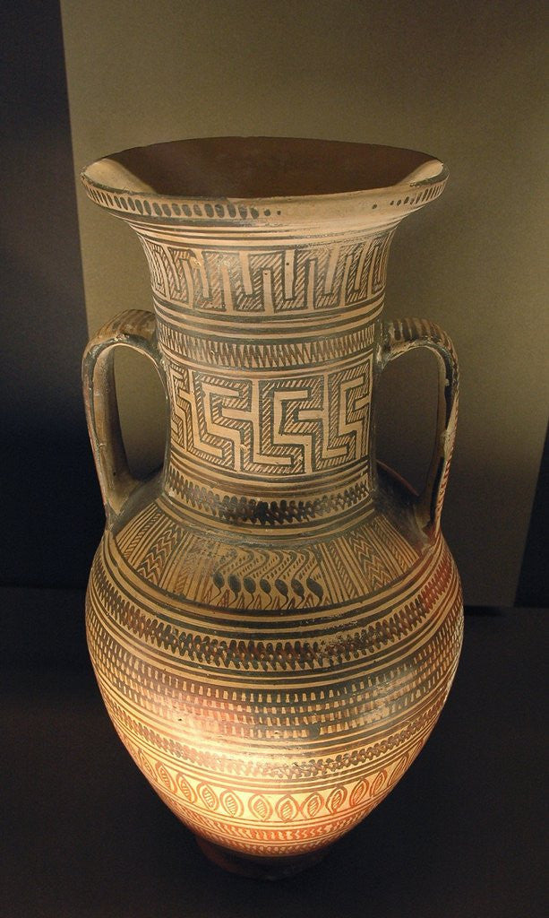 Detail of Late Geometric Attic amphora by Anonymous