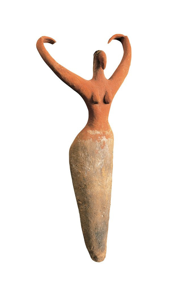 Detail of Egyptian Predynastic female figurine by Corbis