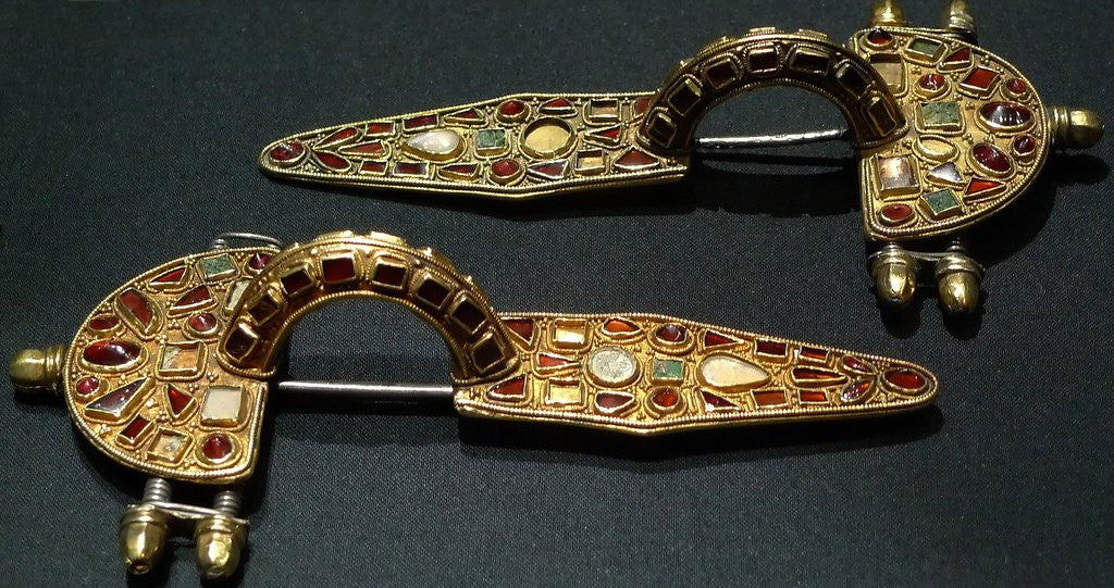 Detail of Pair of East Germanic womens' fibulae by Anonymous