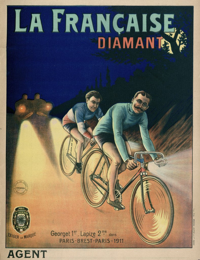 Detail of La Francaise Diamant poster by Anonymous
