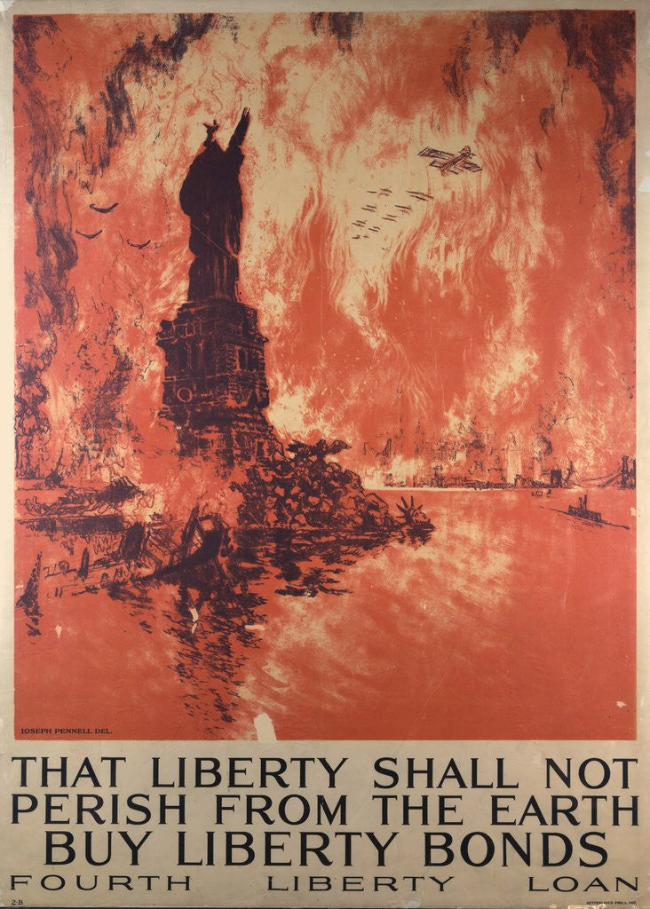 Detail of That Liberty Shall Not Perish from the Earth - Buy Liberty Bonds poster by Ketterlinus