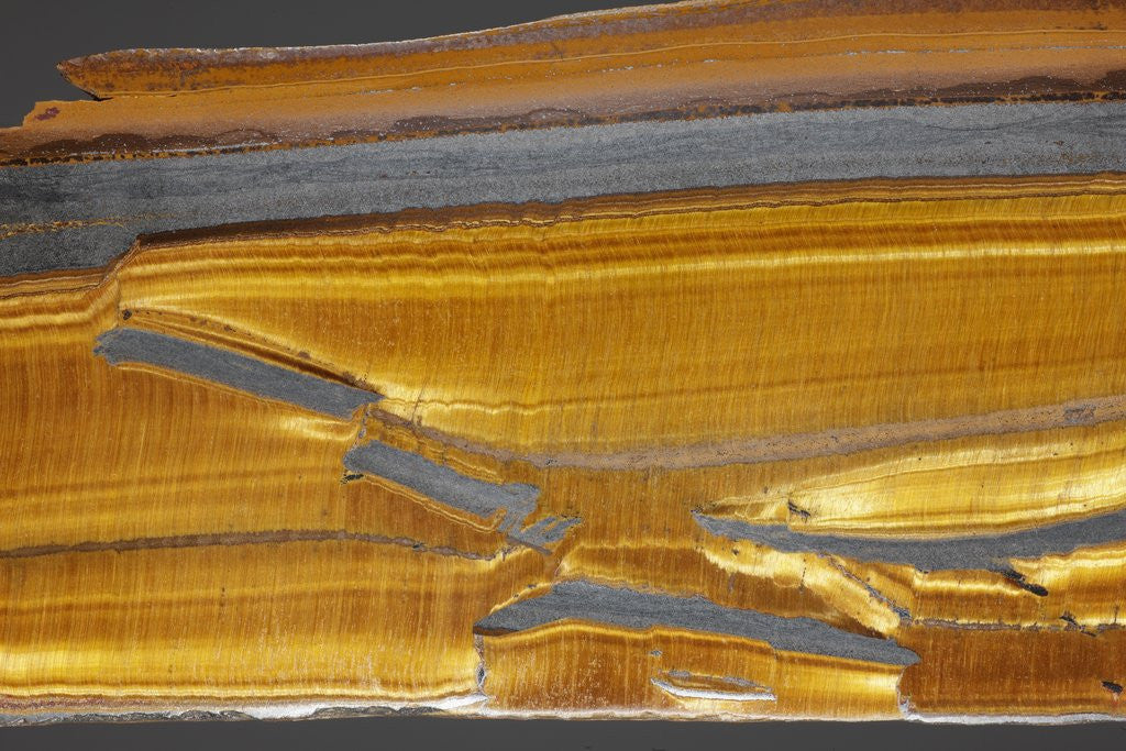 Detail of Banded iron formation rock sample by Anonymous