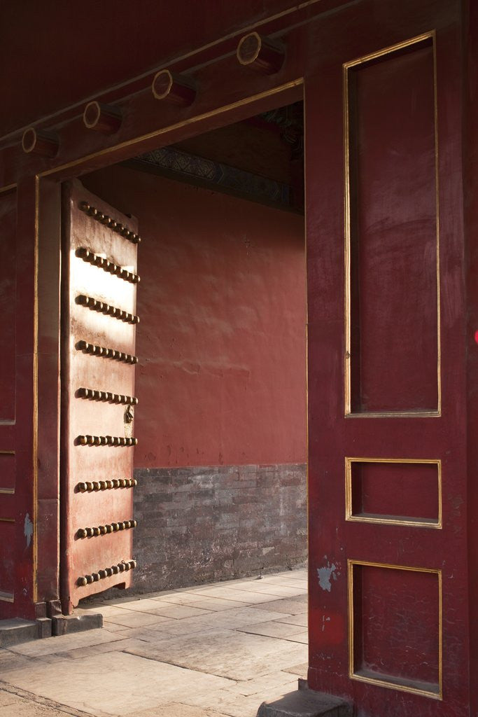 Detail of Open gates at the Forbidden City by Anonymous