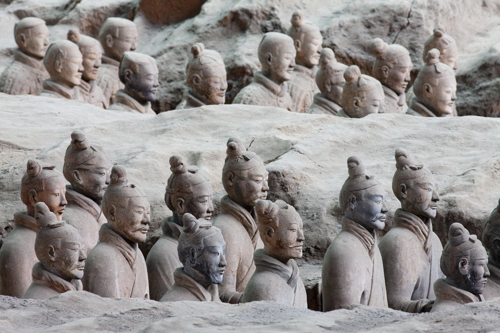 Detail of Terracotta soldiers at Qin Shi Huangdi Tomb by Anonymous