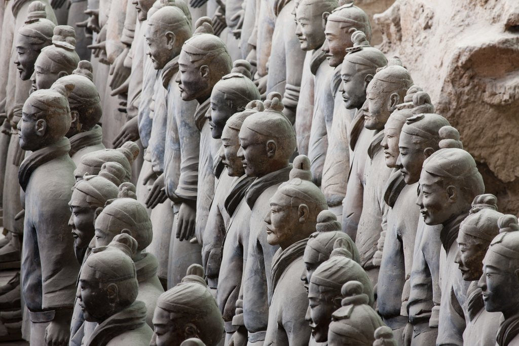 Detail of Terracotta soldiers at Qin Shi Huangdi Tomb by Anonymous