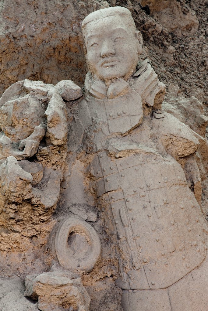 Detail of Broken terracotta soldier at Qin Shi Huangdi Tomb by Corbis