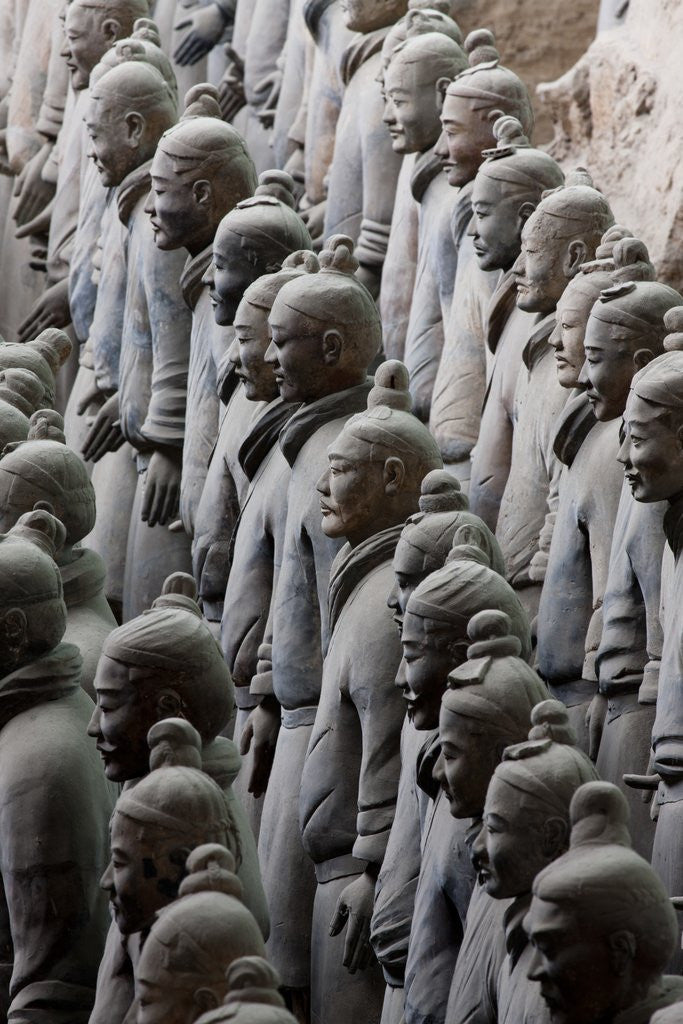 Detail of Terracotta soldiers at Qin Shi Huangdi Tomb by Anonymous