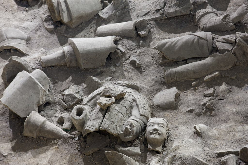 Detail of Terracotta army by Anonymous