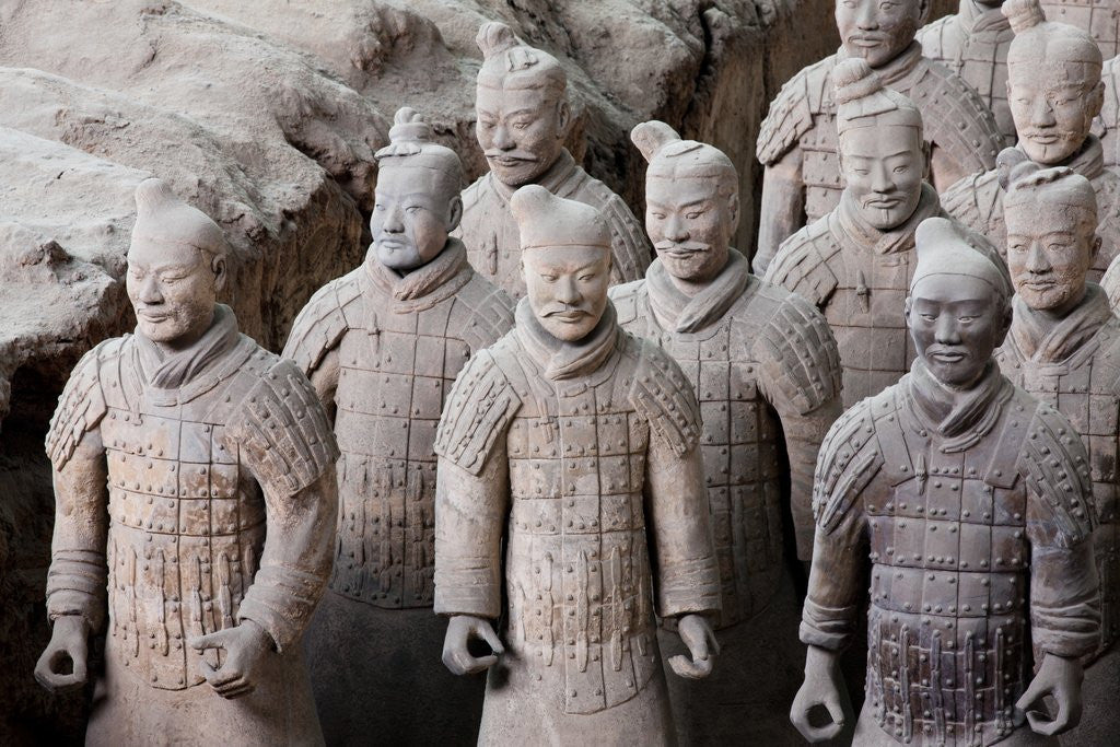 Detail of Terracotta soldiers at Qin Shi Huangdi Tomb by Anonymous