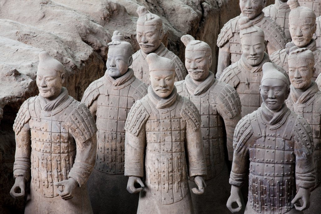 Detail of Terracotta soldiers at Qin Shi Huangdi Tomb by Corbis