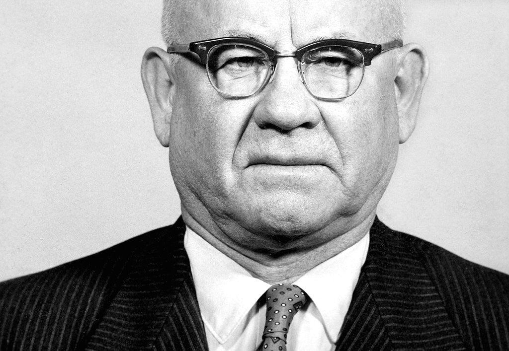 Detail of Sixty year old man portrait, ca. 1960 by Anonymous