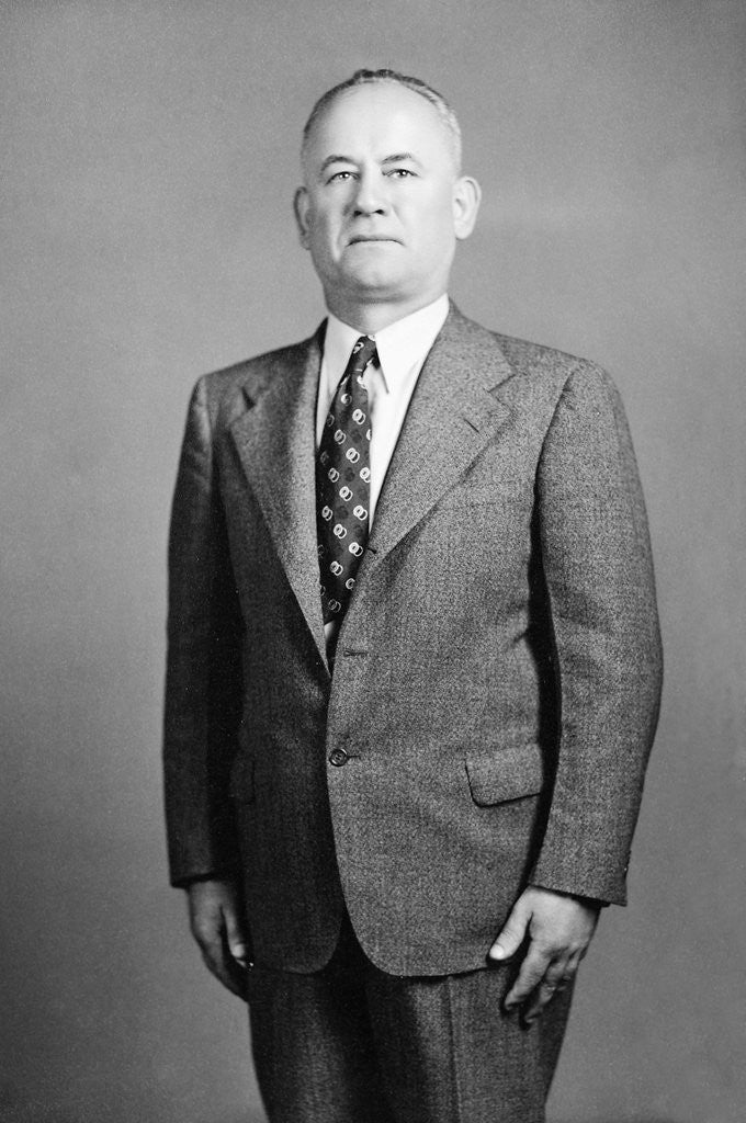 Detail of A formal portrait of a businessman, ca. 1960 by Anonymous