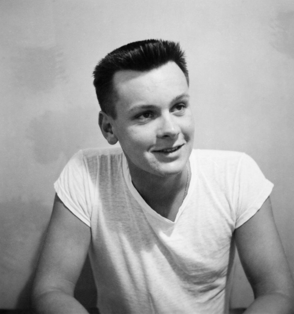 Detail of A skinny 21 year old boy in a portrait, ca. 1951 by Anonymous