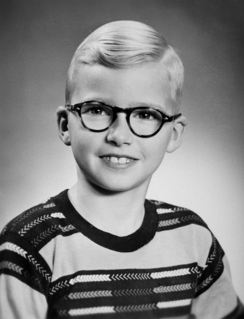 Detail of Eight year old school boy portrait, ca. 1954 by Anonymous