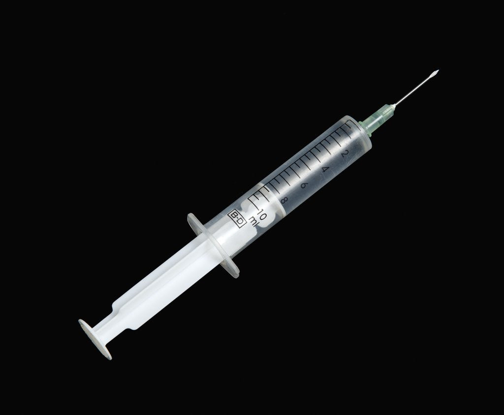 Detail of Hypodermic needle by Anonymous