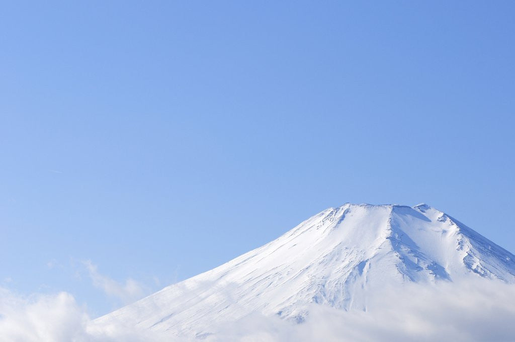 Detail of Mt. Fuji covered in snow. Yamanakako, Yamanashi Prefecture, Japan by Anonymous
