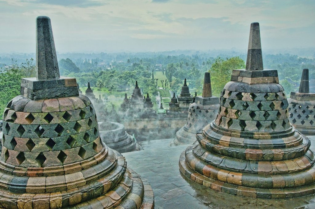 Detail of Borobudur on Java by Anonymous