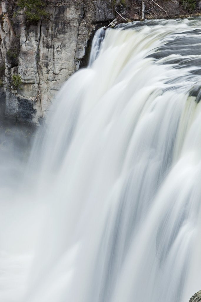 Detail of Upper Mesa Falls, Targhee National Forest by Anonymous