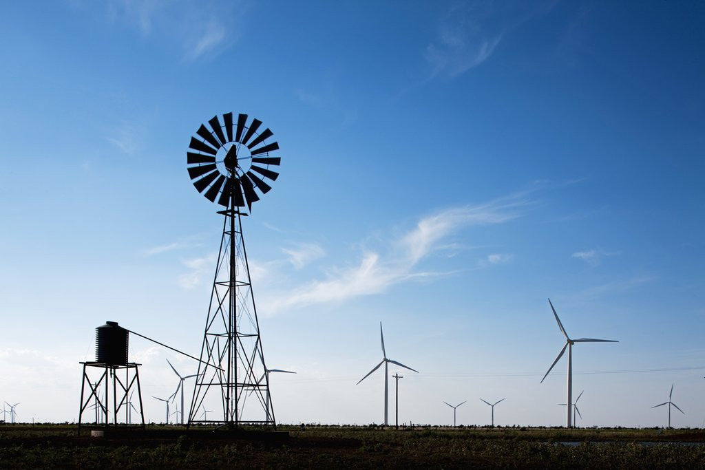 Detail of Wind Farm, Vega, Texas by Anonymous