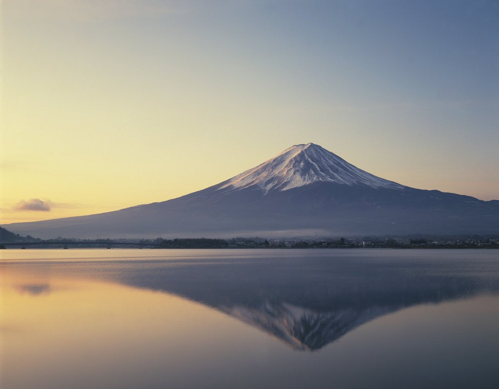 Detail of Mt. Fuji reflected in lake, Kawaguchiko, Yamanashi Prefecture, Japan by Anonymous