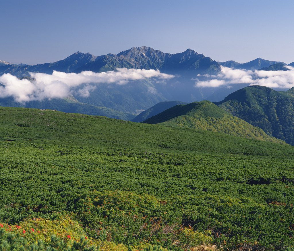 Detail of Hotaka mountain range, Nagano Prefecture, Japan by Corbis