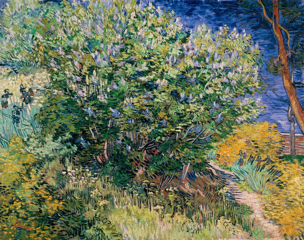 Detail of Lilac Bush by Vincent Van Gogh