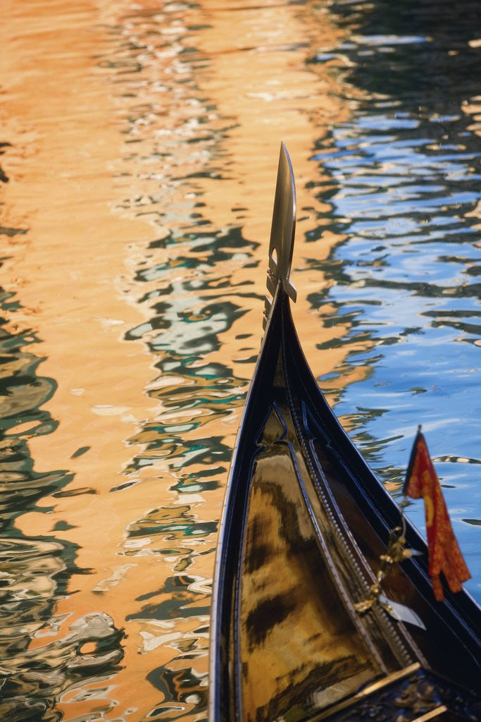 Detail of Gondola on a canal by Anonymous