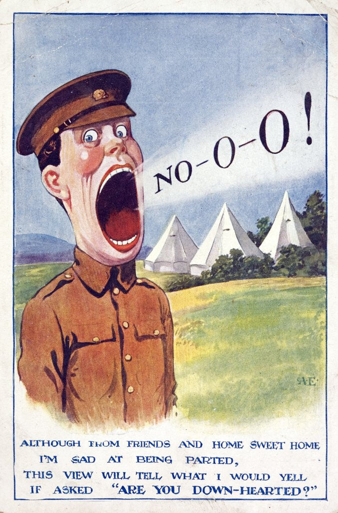 Detail of British propaganda card from World War I by Anonymous