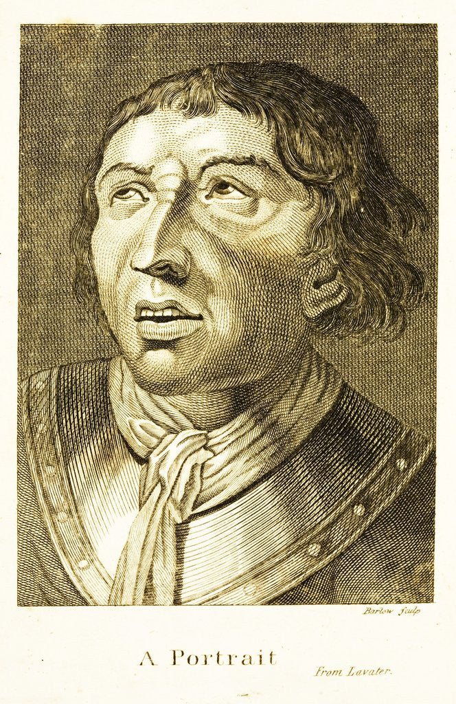 Detail of Engraving in a physiognomy book by Corbis