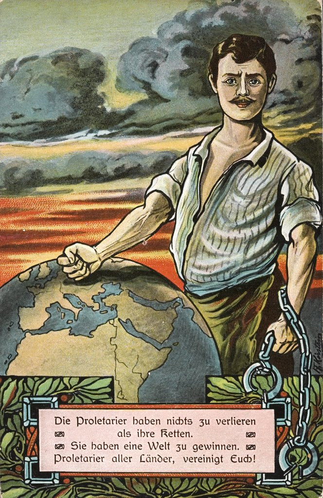 Detail of German Socialist propaganda by Anonymous
