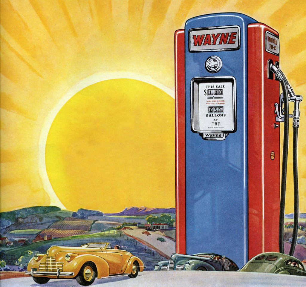 Detail of Gasoline advertisement by Anonymous