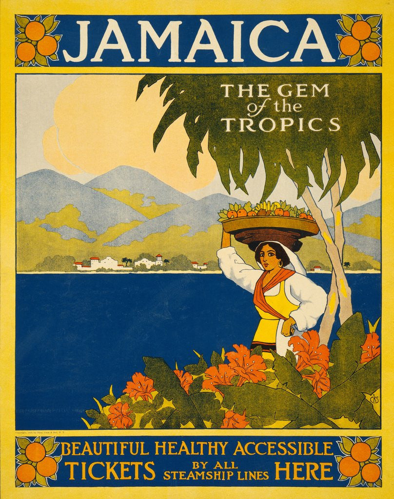 Detail of Jamaica poster by Anonymous
