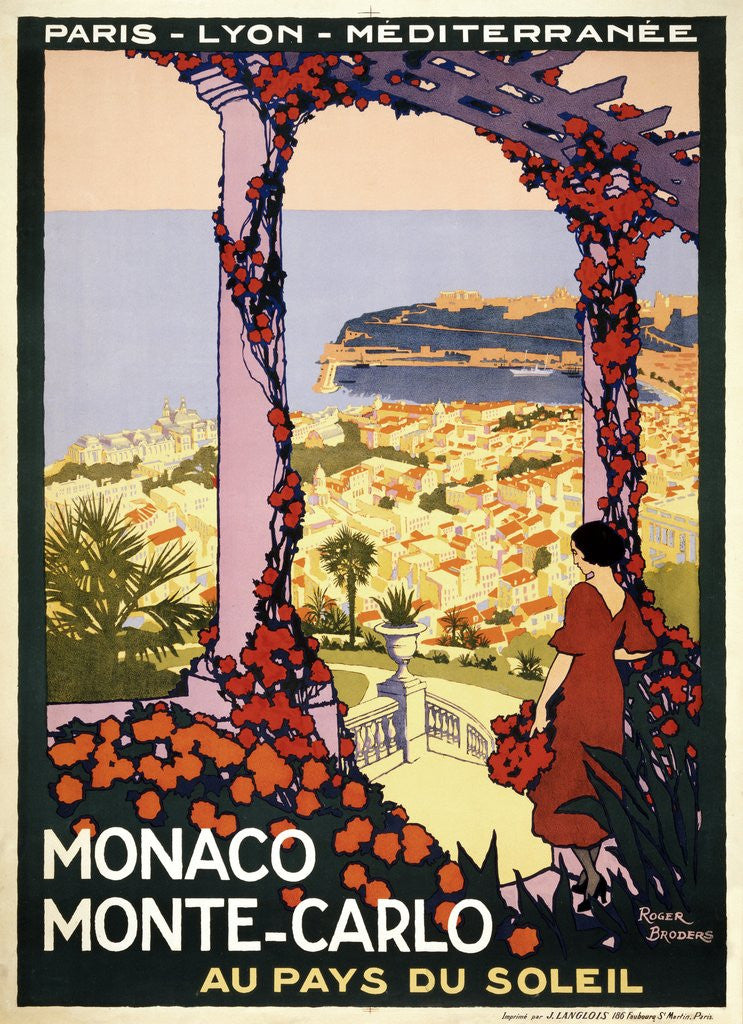 Detail of Monaco Monte-Carlo poster by Anonymous