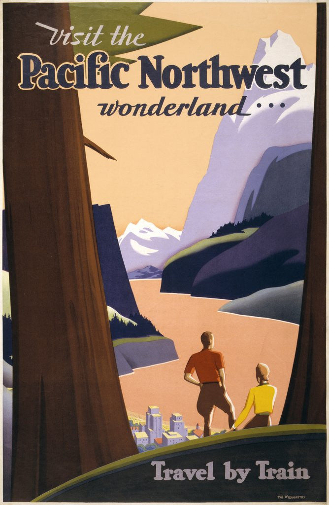 Detail of Pacific Northwest poster by Anonymous