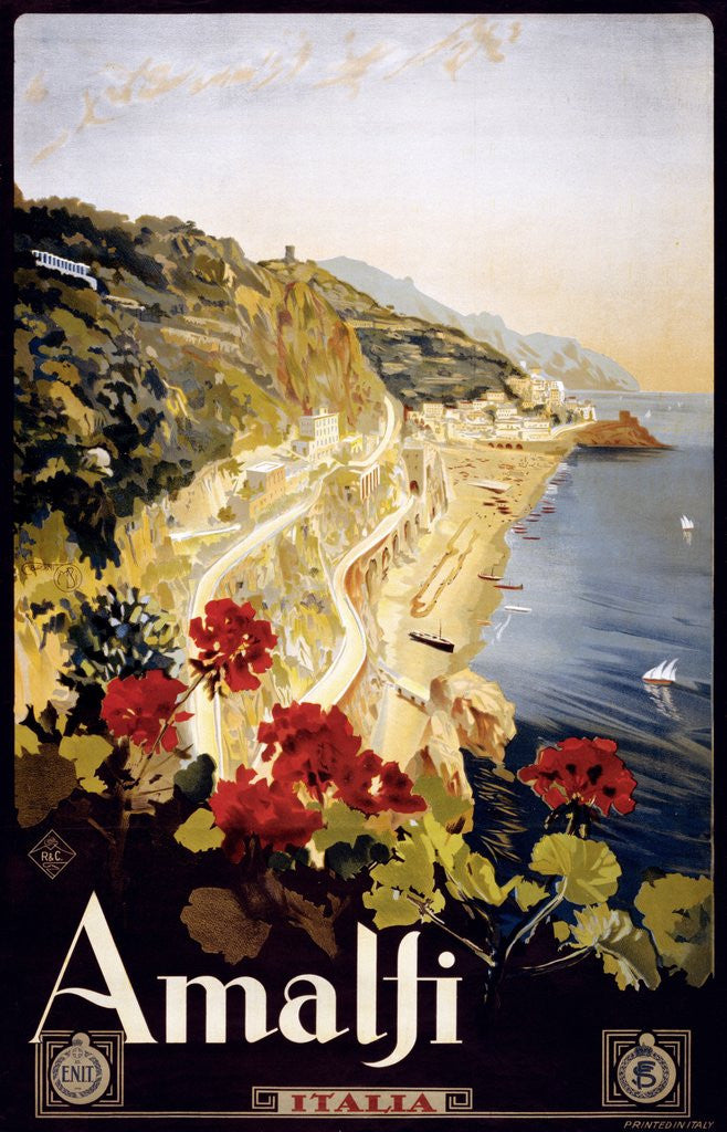 Detail of Amalfi poster by Anonymous