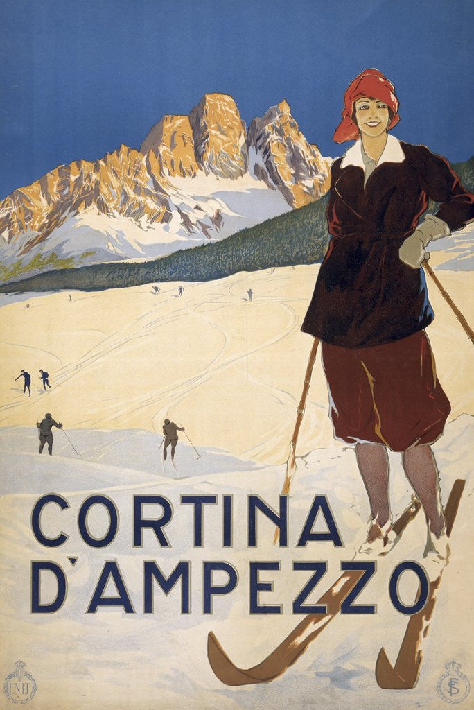 Detail of Cortina d'Ampezzo poster by Anonymous