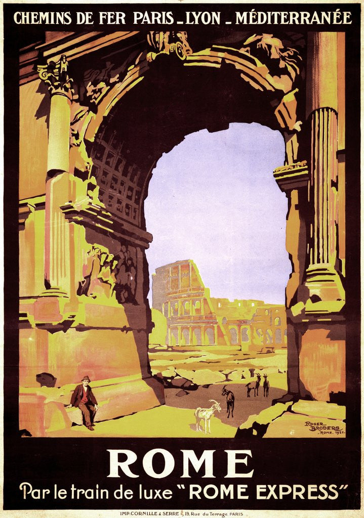Detail of Rome poster by Anonymous