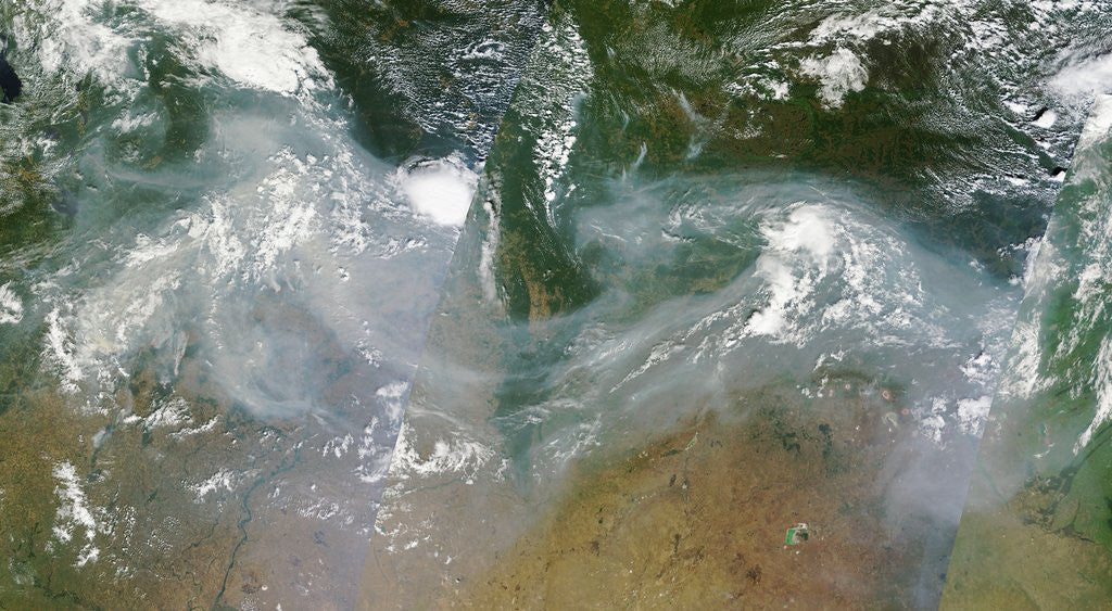 Detail of Smoke From Russian Wildfires by Anonymous