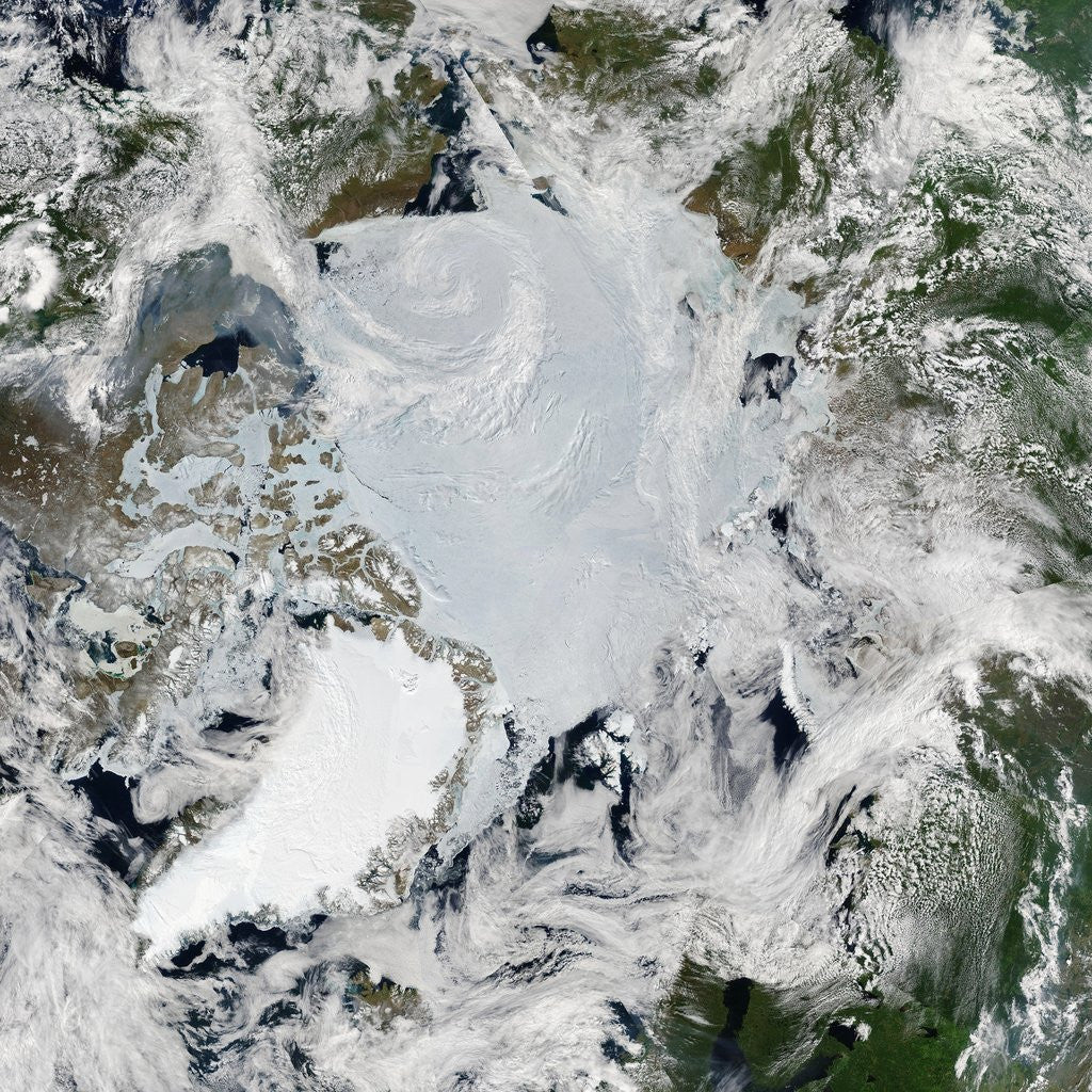 Detail of North Pole and the Arctic Ocean by Anonymous