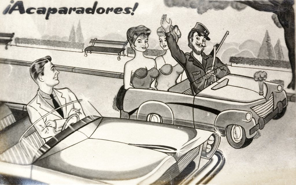 Detail of Acaparadores! postcard by Anonymous