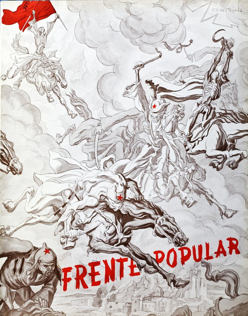 Detail of Popular Front propaganda by Anonymous