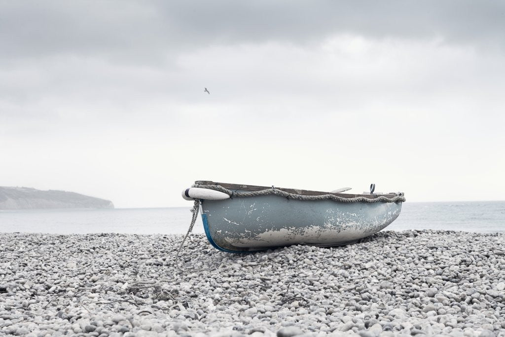 Detail of Boat at beach in Devon by Anonymous