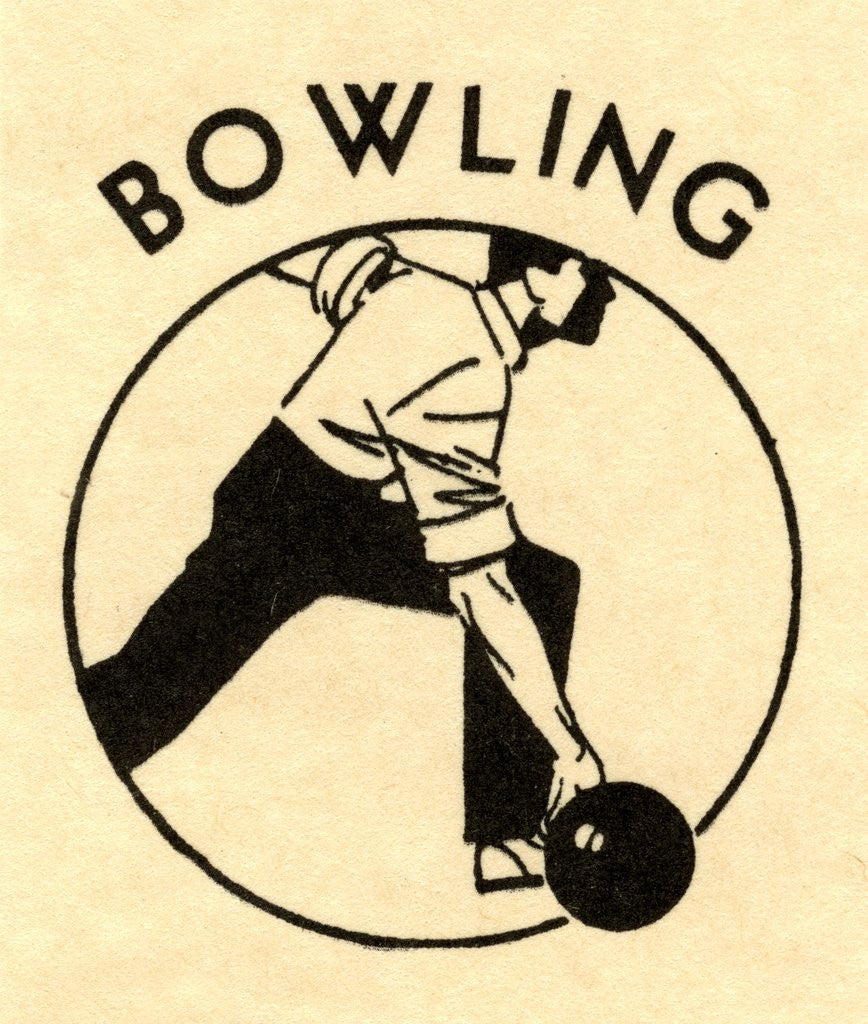 Detail of Man bowling by Anonymous