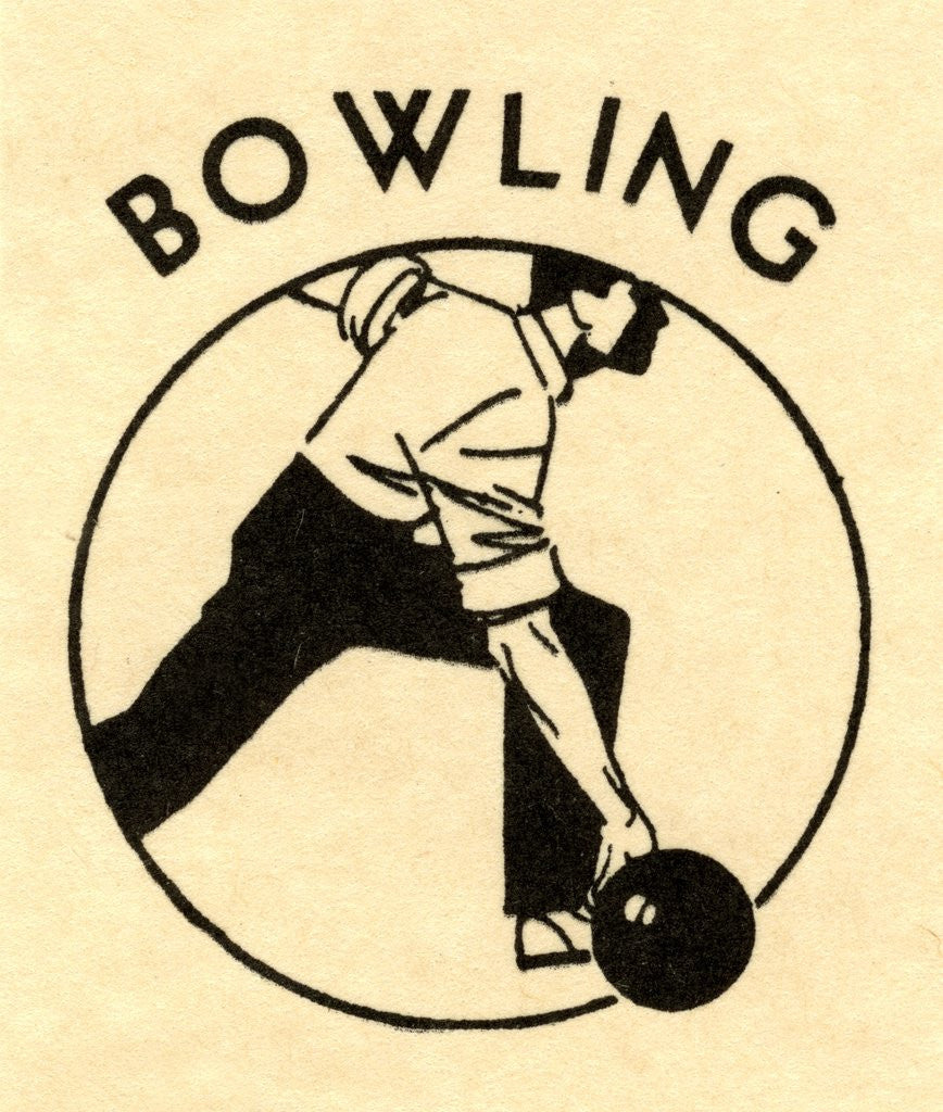 Detail of Man bowling by Corbis
