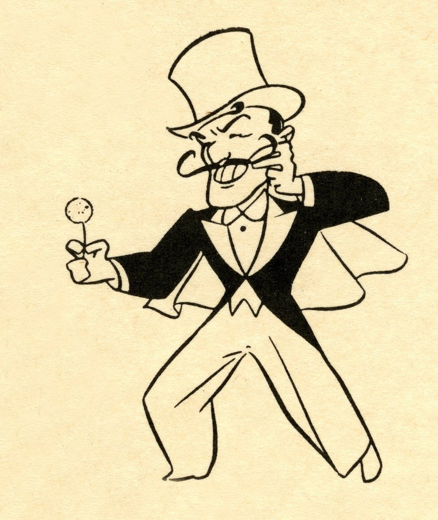 Detail of Magician in top hat by Anonymous